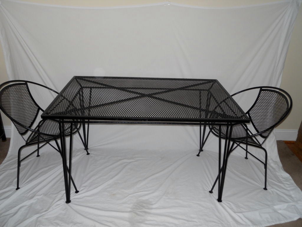 Vintage Outdoor Dining Table by Salterini