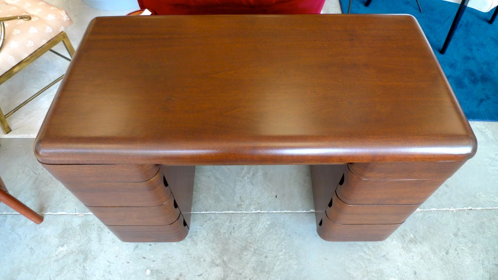 Paul Goldman Bent Plywood Desk for Plymold Corp 3