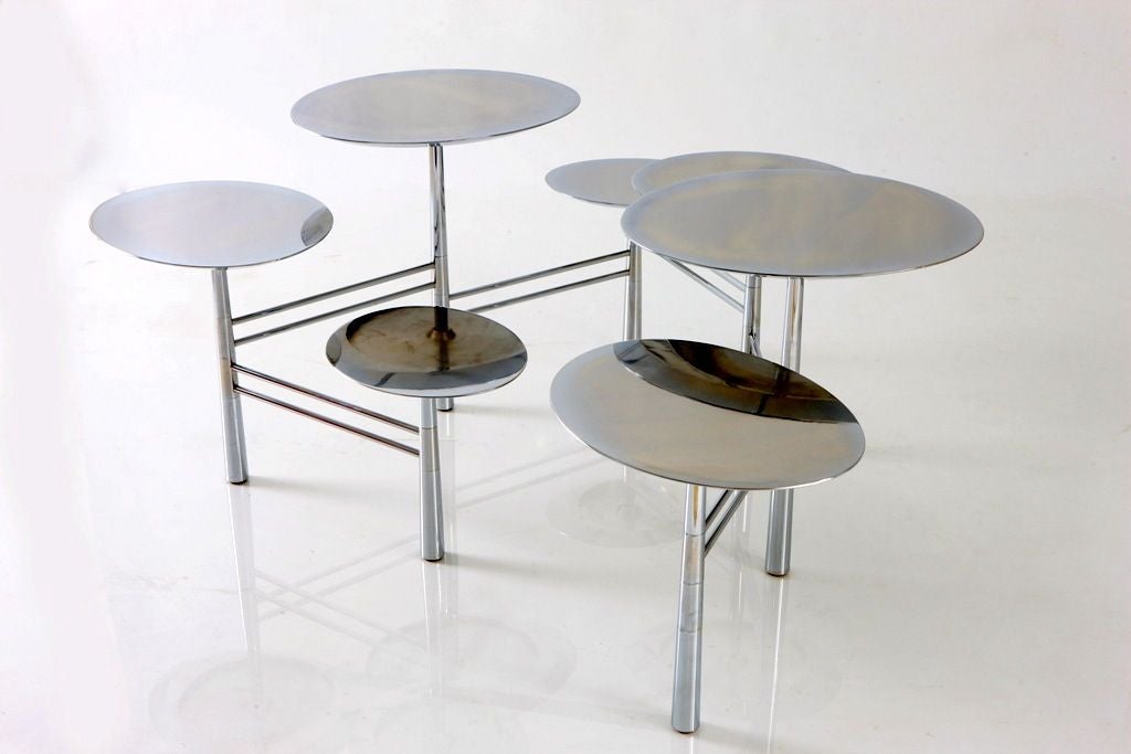 The Pebble Table by Nada Debs (signed) In Excellent Condition For Sale In Hanover, MA