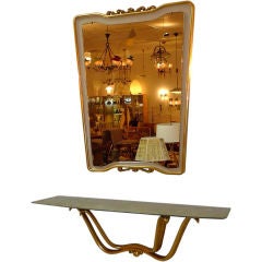 Floating Console & Mirror by Osvaldo Borsani 7