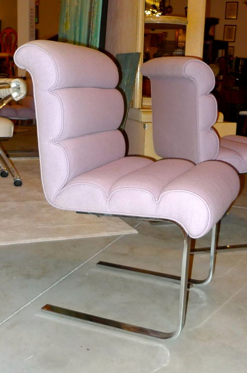Late 20th Century Set of 10 Lugano Chairs by Leon Rosen for Pace Collection