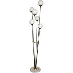 Vintage Stilnovo Six Stem Floor Lamp