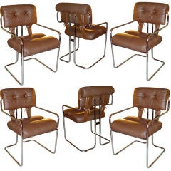 Set of 6 Tucroma Dining Chairs by Mariani for Pace Collection