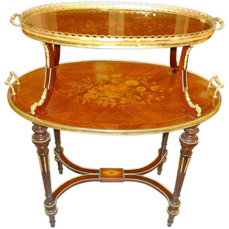 TABLE À THÉ - Louis XVI Style Two Tier Dessert Table