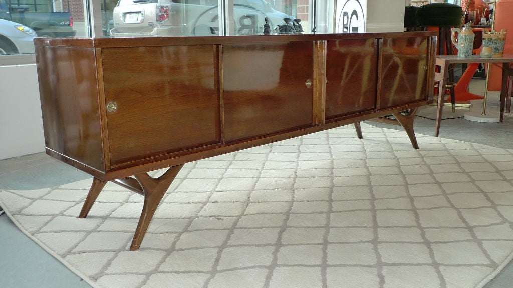 Mid-20th Century Long Low Brazilian Sideboard Credenza