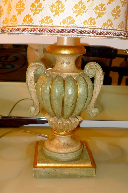 Pair of Italian Lamps with Fortuny Shield Shades at 1stDibs | italian  lampshades, fortuny lamp shade, italian lamp shade
