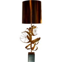 Brutalist “Setarrah” Lamp by Bijan of California for Laurel