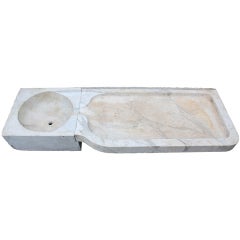 Italian Carrara Marble Sink
