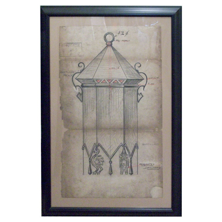 José Thenée Working Drawing: Martillado Picado