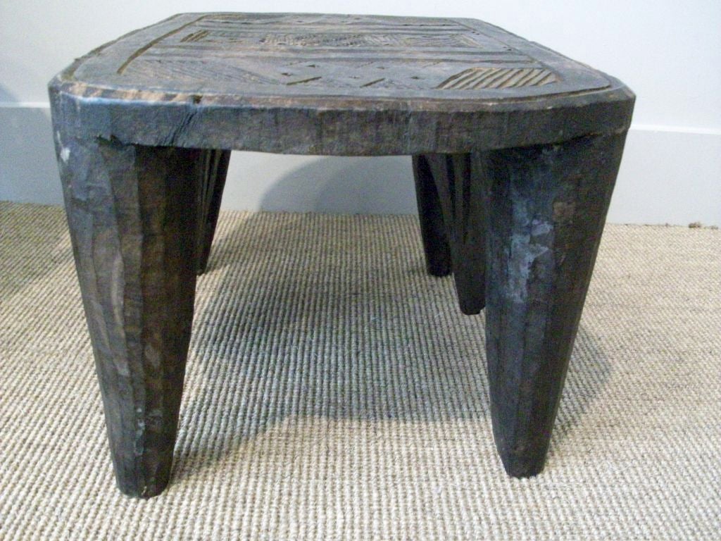 19th Century Rectangular Nupe Stool