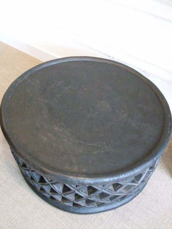 Nigerian Round African Coffee Table