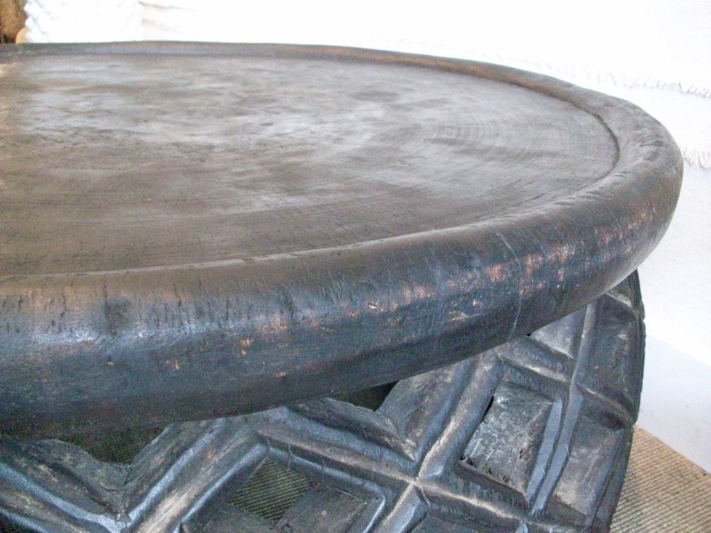 20th Century Round African Coffee Table