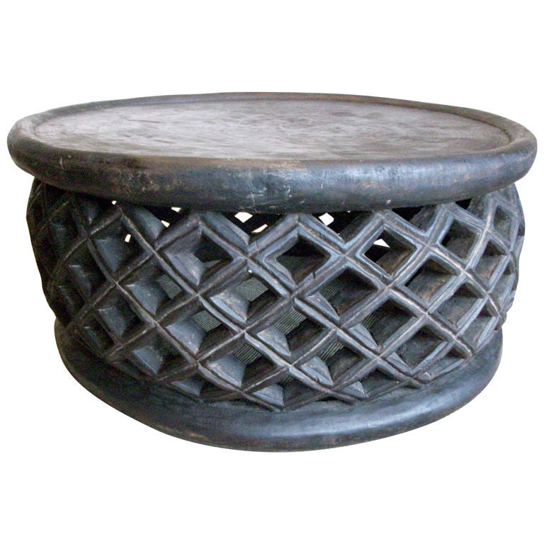Round African Coffee Table