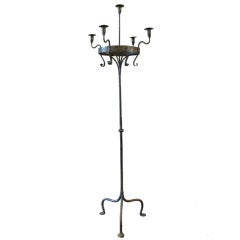 Forged Iron Standing Candelabra