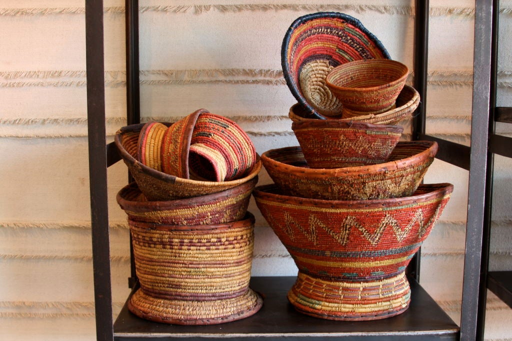 Folk Art Yemen / Saudi Basket Collection of Twelve