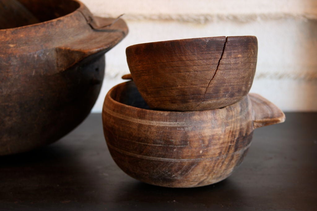 Yemen/Saudi Border Wooden Bowl - Collection of four 1