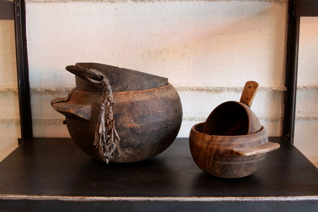 Yemen/Saudi Border Wooden Bowl - Collection of four 3