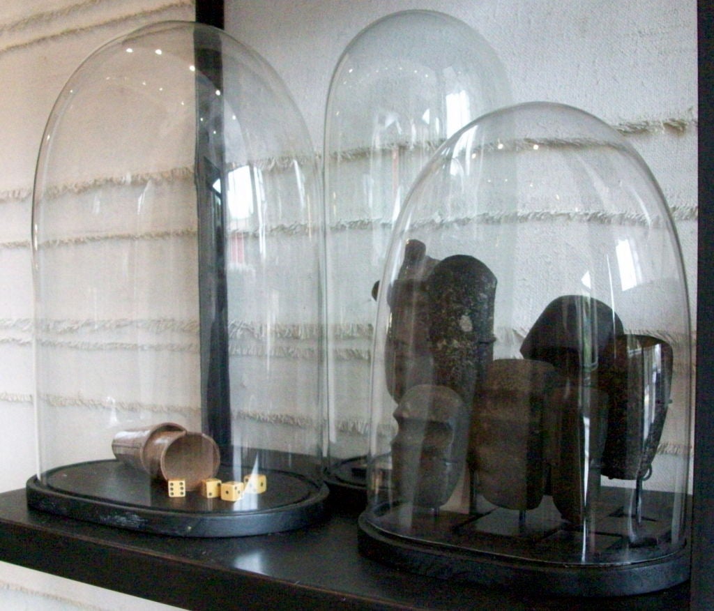 19th Century 19th c. Double Glazed Glass Display Domes