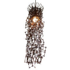 Salvaged Metal Light Fixture - Invisible Water