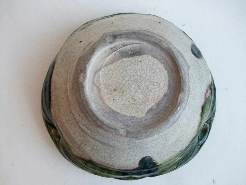 18th Century -Edo Period Japanese Small Oribe Bowl 1