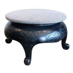 Antique Chinese Lacquer Stool