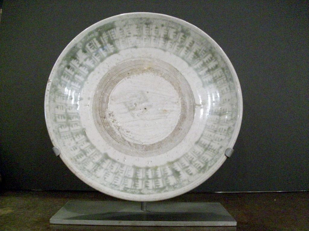 Ming Dynasty Plate On Custom Mount
