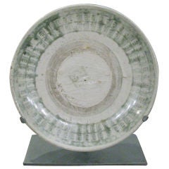 Ming Dynasty Plate On Custom Mount