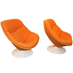 PIERRE PAULIN Pair of armchairs