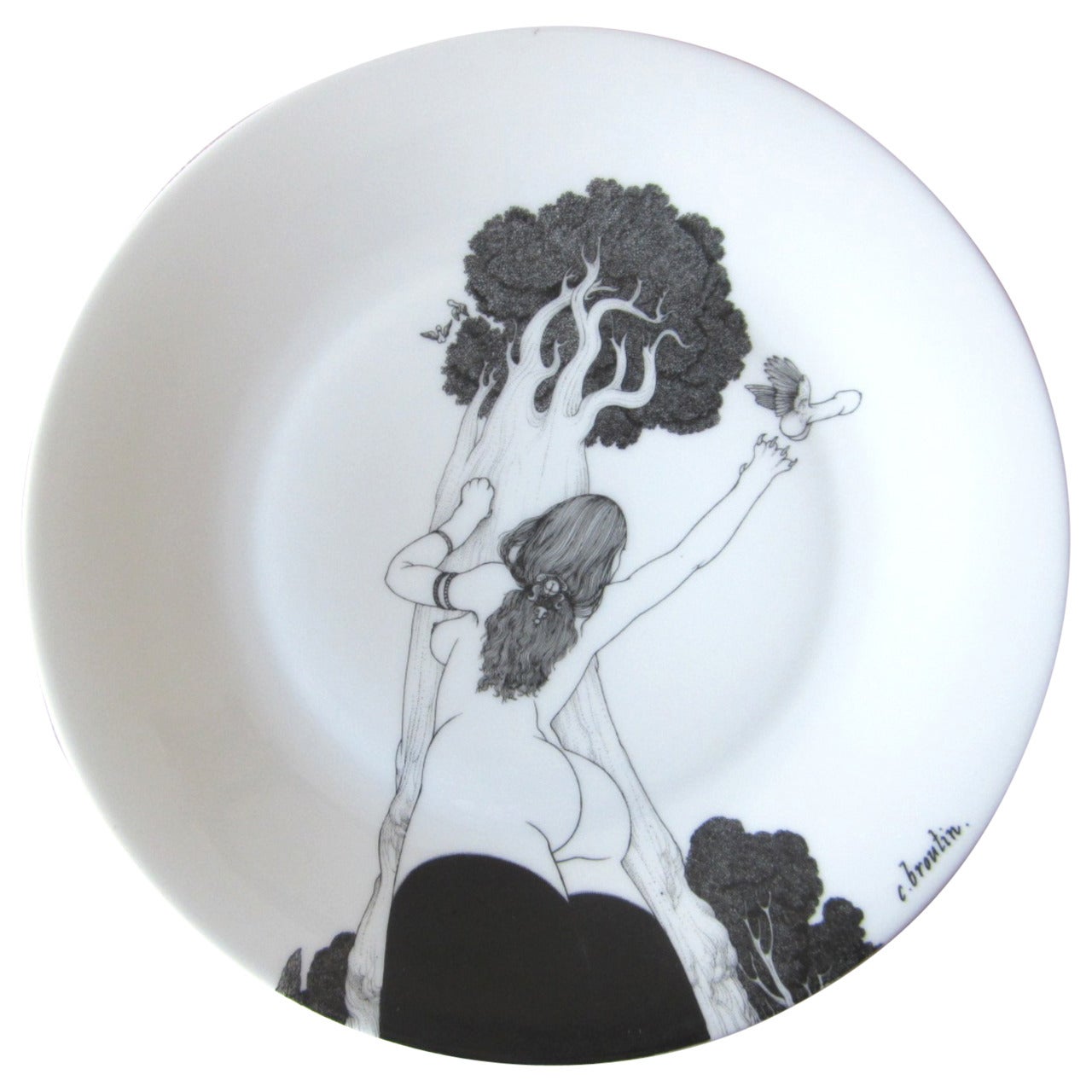 Christian Broutin Hand-Painted Porcelain