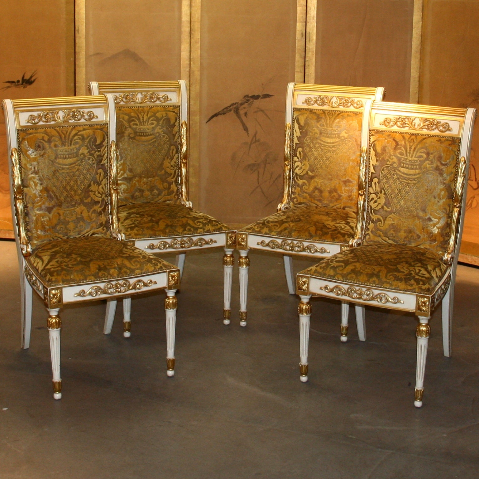 Set Of 4 Gianni Versace Chairs