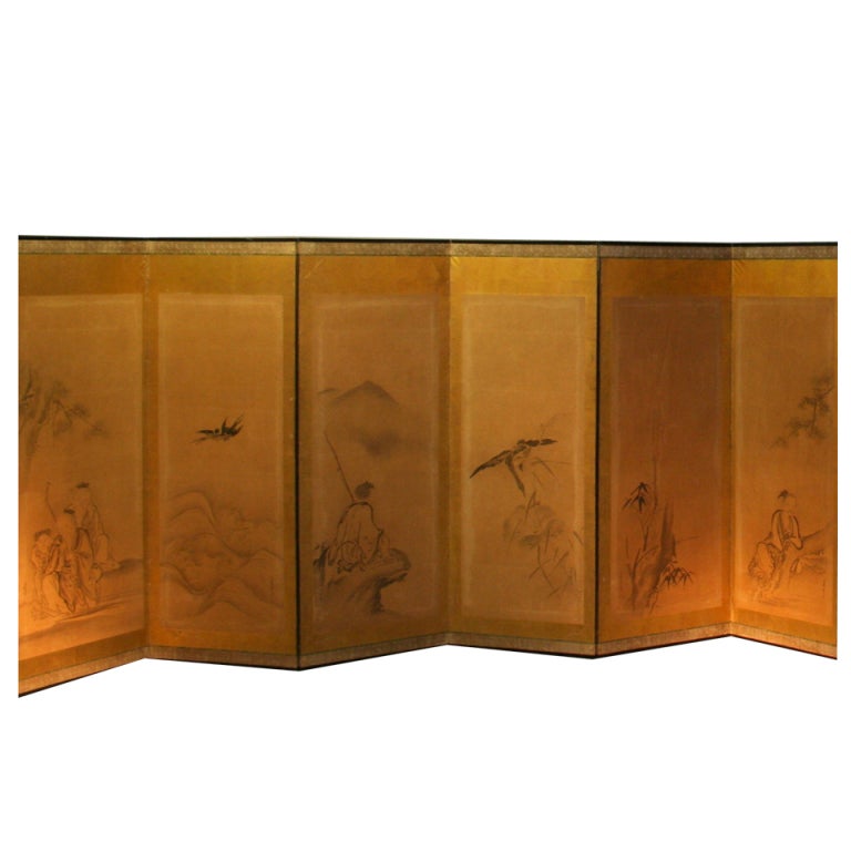 Pair of Japanese screen at 1stDibs