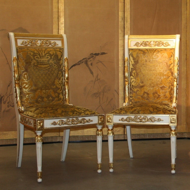 Set Of 4 Gianni Versace Chairs at 1stDibs | versace chairs for 