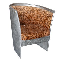 Vintage Iron Baril  Armchair