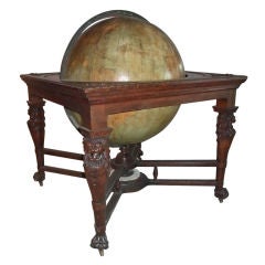 Oversised" Library- Desk "Terrestrial Globe, New York, 19th Century