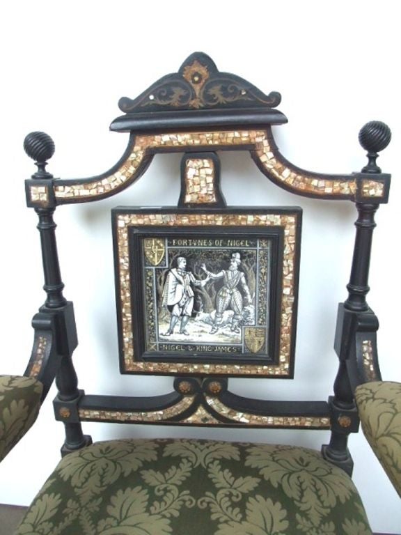 John Moyr Smith Pair of armchairs