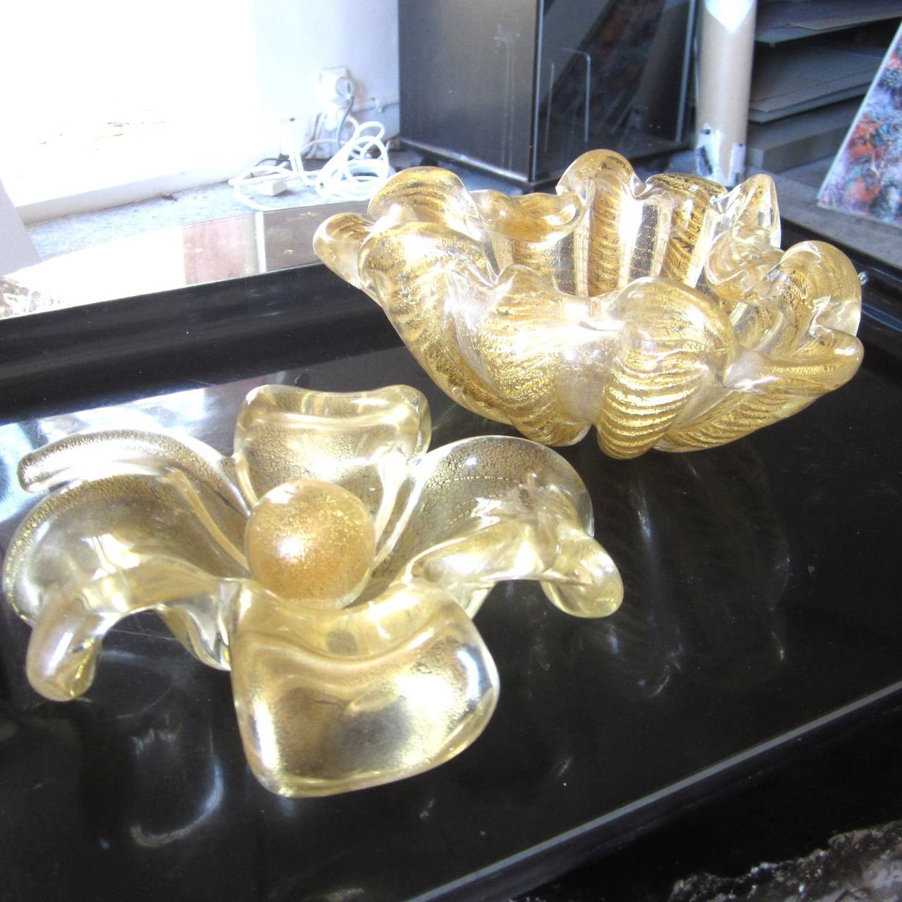 Mid-Century Modern Murano Venetian Glass Bowls decorative objects