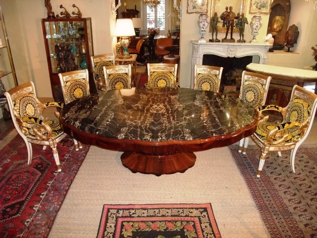 Spectacular oval table , unic piece made for 