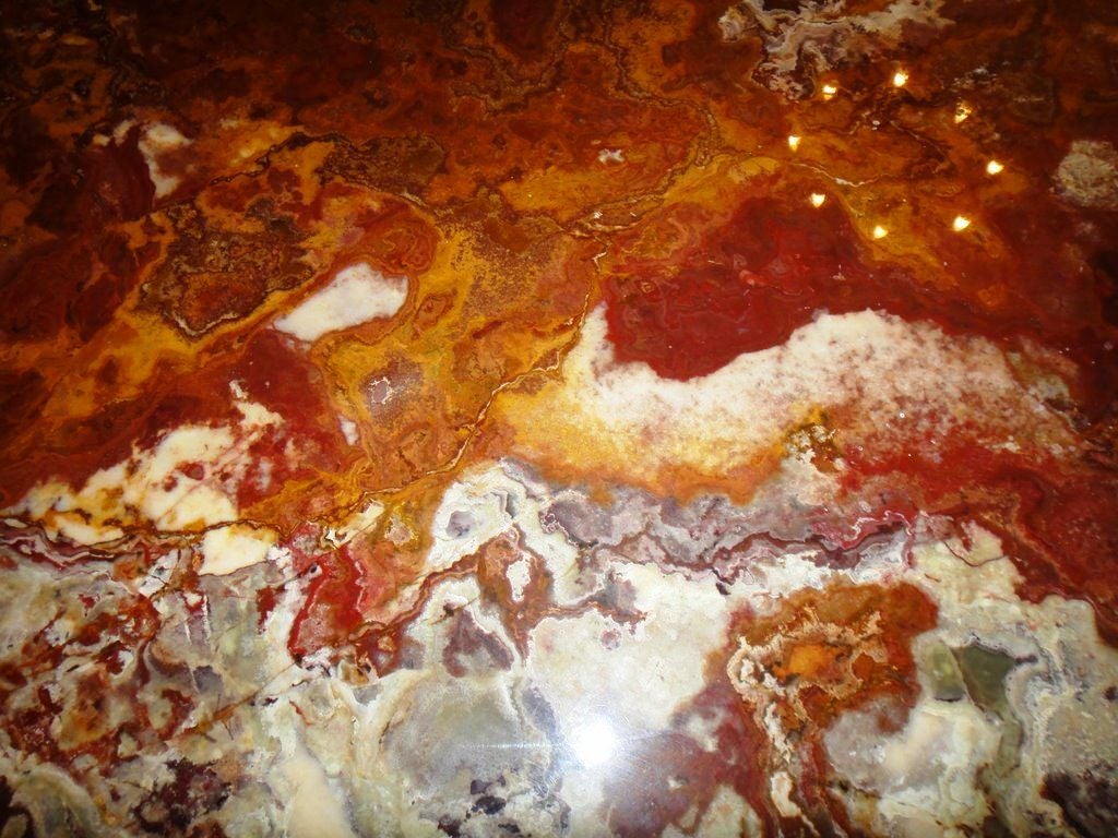 20th Century Precious Onyx Dining Table