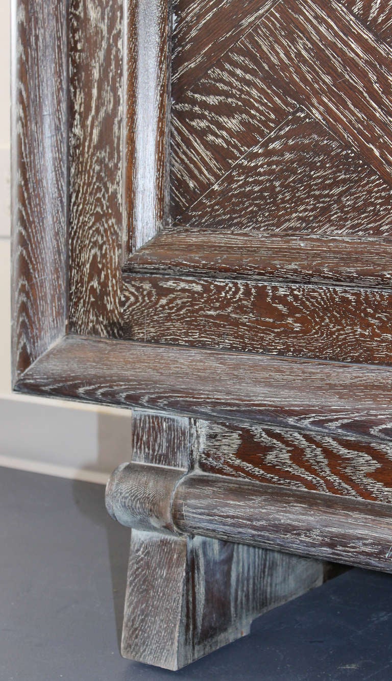 Buffet aus gekälkter Eiche im Art déco-Stil von M. Champion