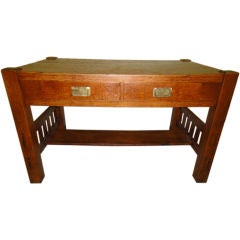 Stickley Sty Arts And Crafts Desk Table