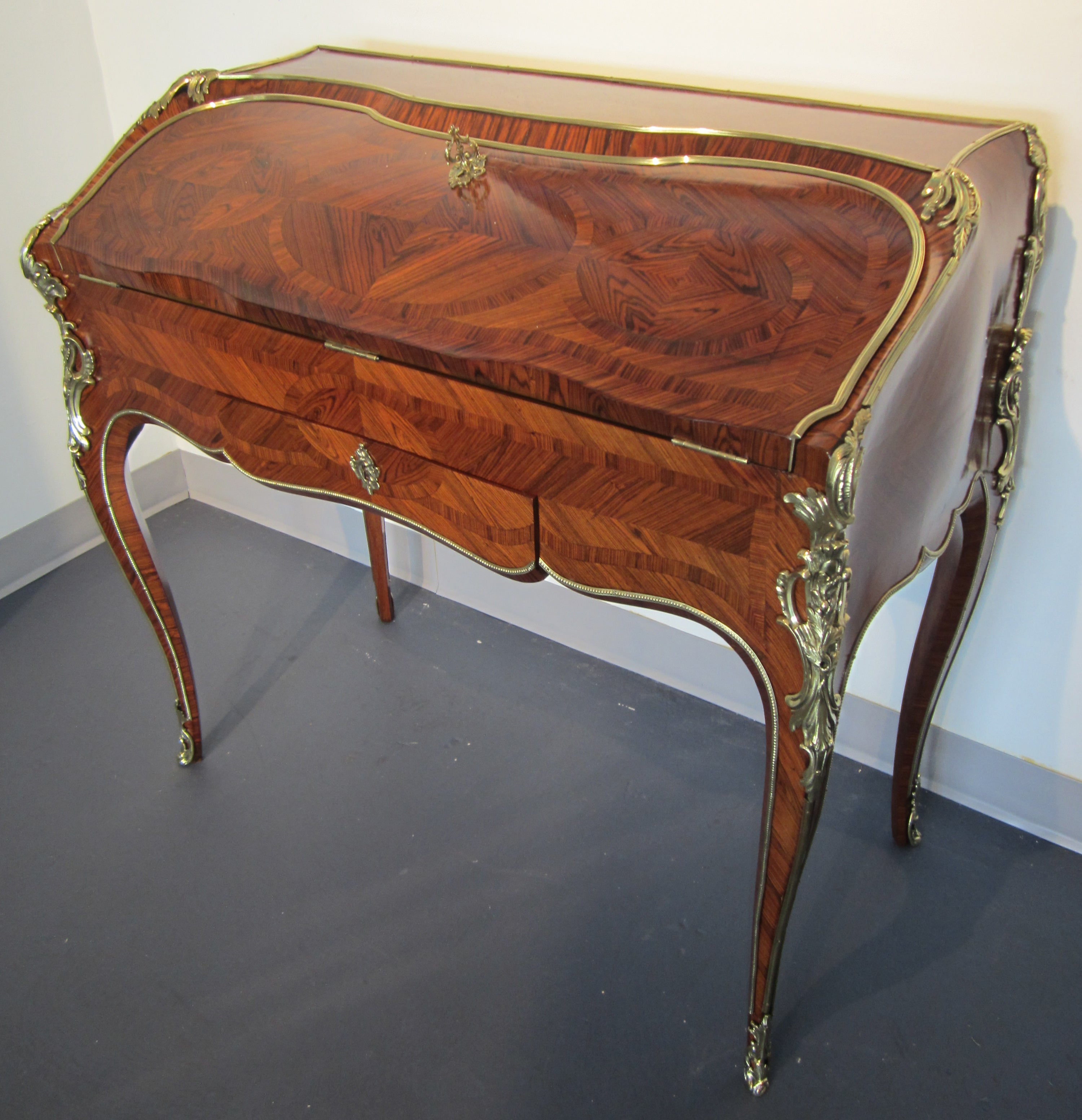 Louis XV Secretary in the Style of Jacques Dubois, Rosewood and Ormolu