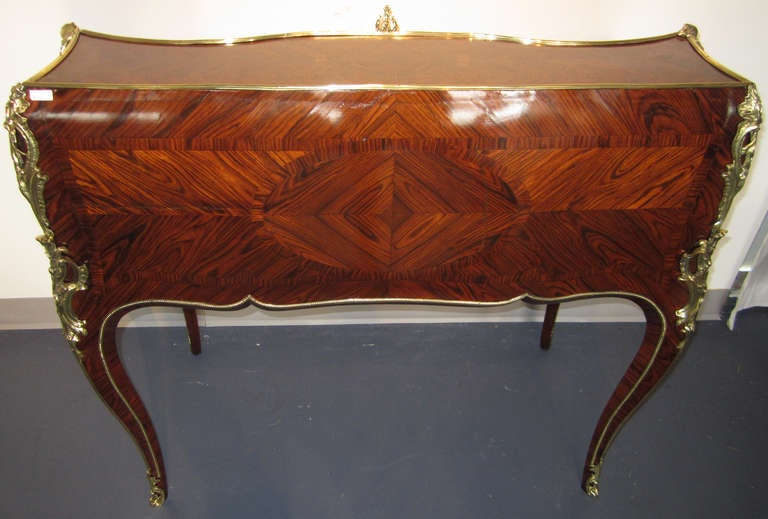 Louis XV Secretary in the Style of Jacques Dubois, Rosewood and Ormolu 2