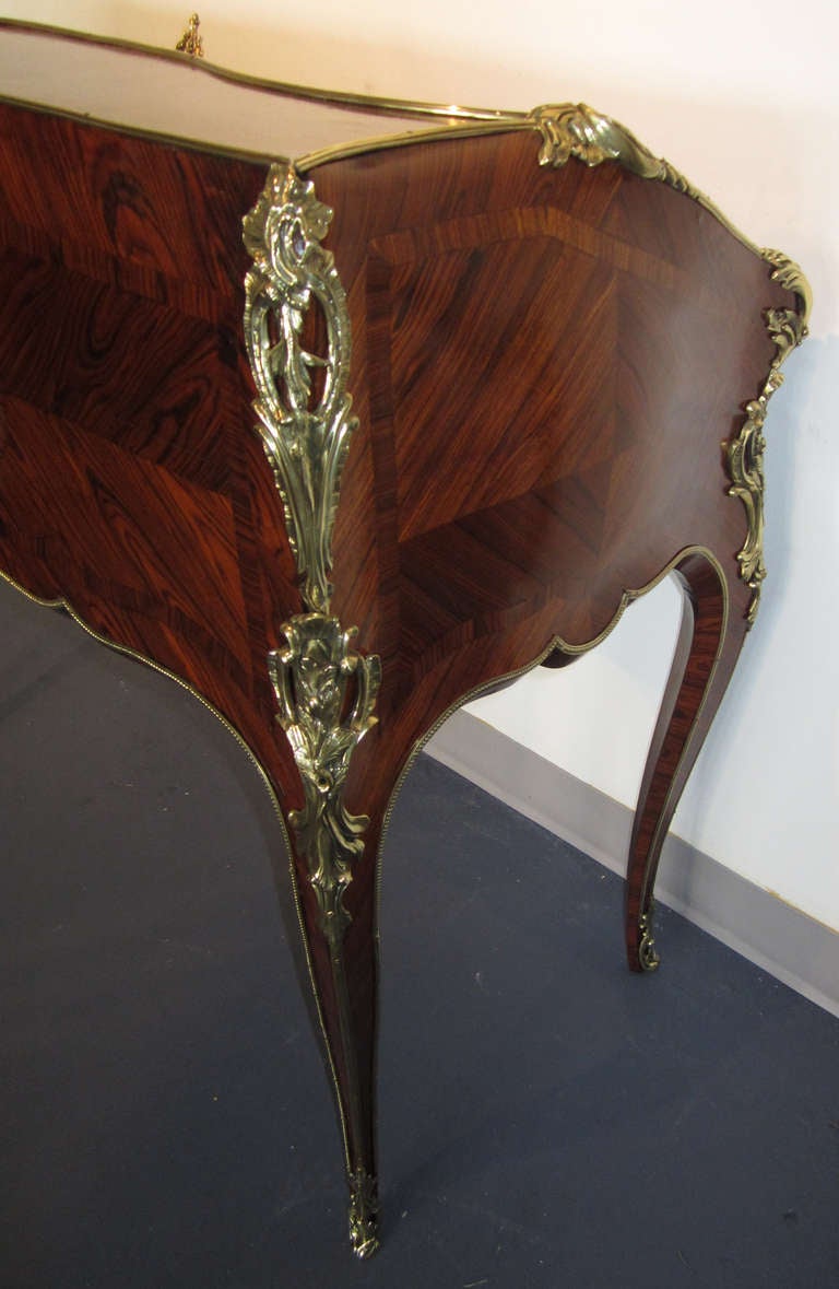 Louis XV Secretary in the Style of Jacques Dubois, Rosewood and Ormolu 3