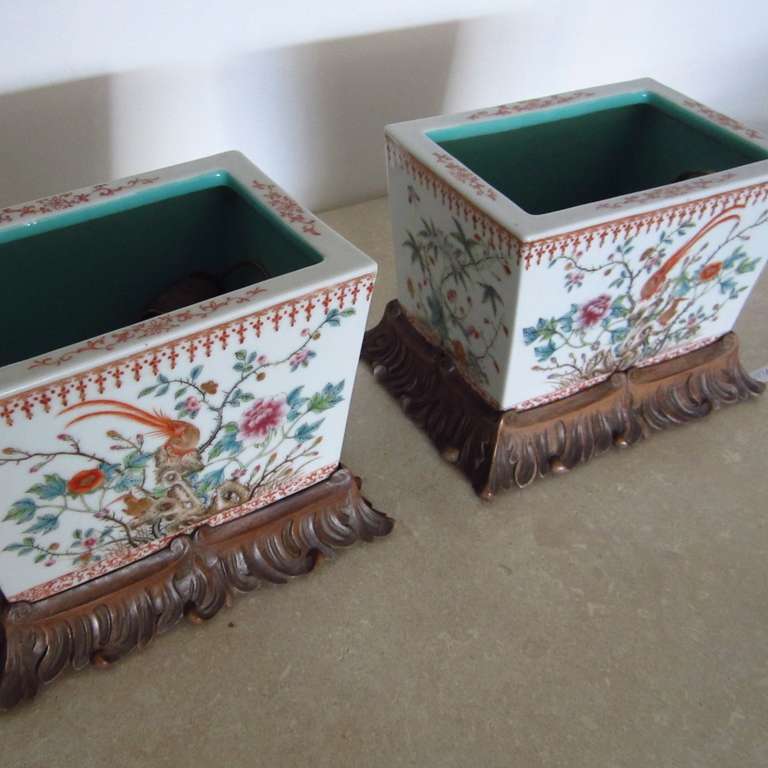 Pair of Porcelaine Republique Asian Planters 2