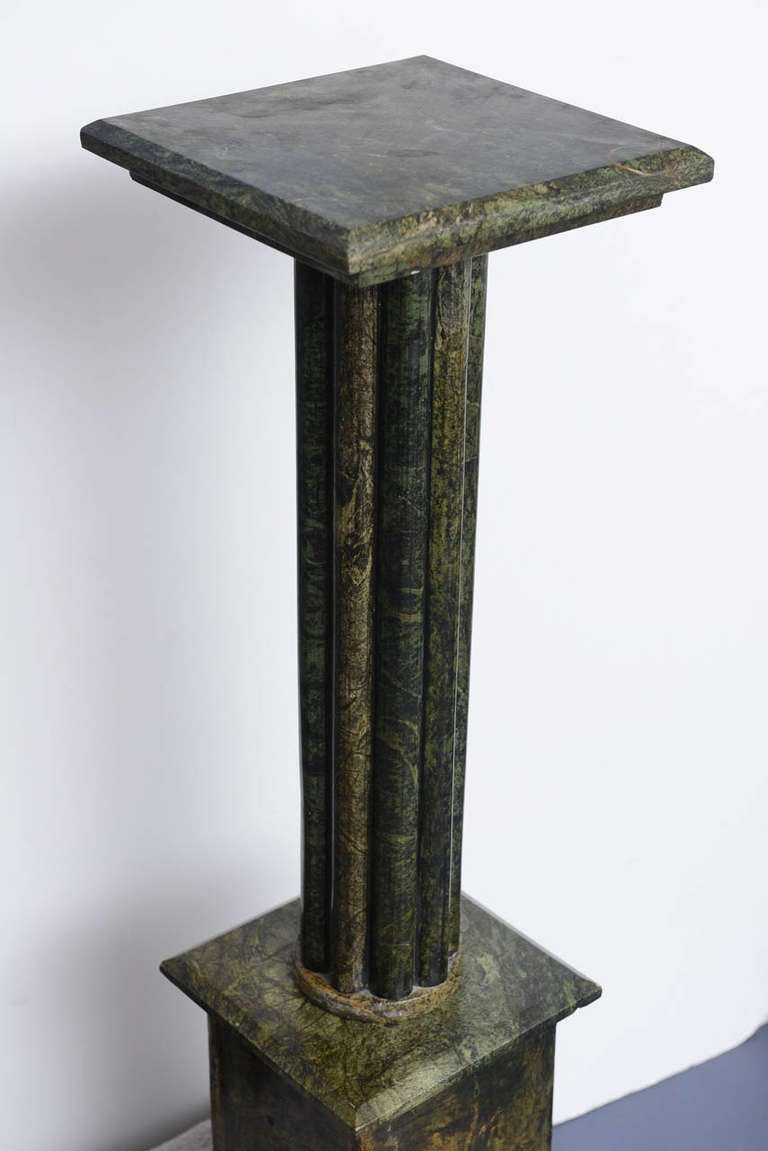 Bronze Neoclassical  Marble Pedestal