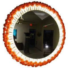 Red Flowers Mirror
