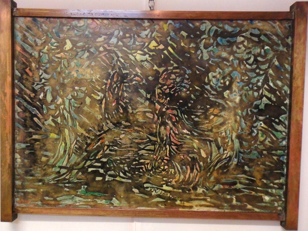 Kelvin & Philip Laverne Metal Bronze  Wall Plaque