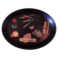 Fornassetti Oval Metal Tray