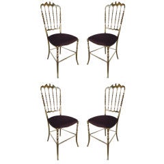 Chiavari Set Of 4Metal Chairs