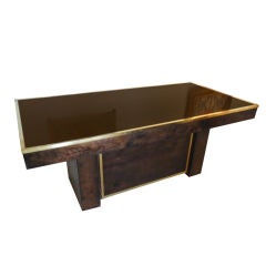 Aldo Tura Metal & Goat Skin Desk